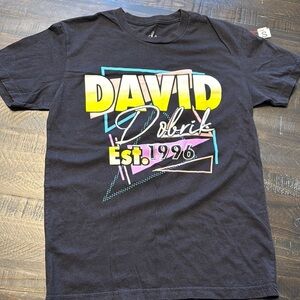 David Dobrik Graphic Tee - Black and Multicolor Unisex Size Small